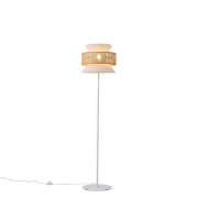 Imagine Lampă de podea metal-fabric 1XE27 max 15W 350x1450mm crem-alb Arte Illumina Isla