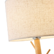 Imagine Lampă de birou din lemn 1XE27 Max 15W Ø280X470mm Alb Arte Illumina Madera