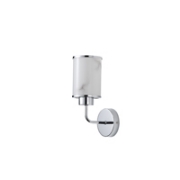 Imagine Aplica metal-sticlă cu un singur bec 1xE27 max 15W Ȋ160xȊ100x270mm argintie Arte Illumina Marbeline