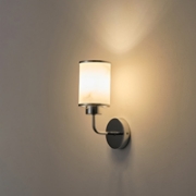 Imagine Aplica metal-sticlă cu un singur bec 1xE27 max 15W Ȋ160xȊ100x270mm argintie Arte Illumina Marbeline