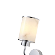 Imagine Aplica metal-sticlă cu un singur bec 1xE27 max 15W Ȋ160xȊ100x270mm argintie Arte Illumina Marbeline