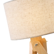 Imagine Lampă de birou din lemn 1XE27 Max 15W Ø280X500mm Alb Arte Illumina Madera