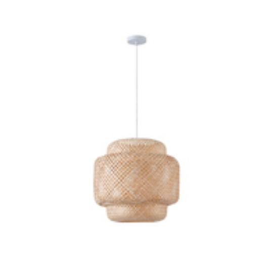 Imagine Lampa suspendată din bambus cu un singur bec 1xE27 max 15W Ø420x1510mm crem Arte Illumina Aura
