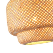 Imagine Lampa suspendată din bambus cu un singur bec 1xE27 max 15W Ø420x1510mm crem Arte Illumina Aura