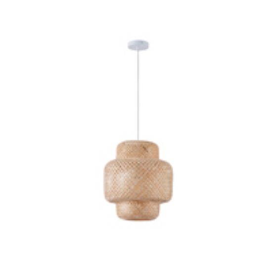 Imagine Lampa suspendată din bambus cu un singur corp de iluminat 1XE27 Max 15W Ø310X1480mm crem Arte Illumina Aura