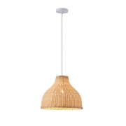 Imagine Lampa suspendată din bambus single light 1x1xE27 max 15W 330x1440mm crem Arte Illumina Coastal