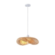 Imagine Lampa suspendată Bamboo Single Light 1xE27 Max 15W Ø420x1360mm Cremă Arte Illumina Lagoon