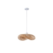 Imagine Lampa suspendată Bamboo Single Light 1xE27 Max 15W Ø420x1360mm Cremă Arte Illumina Lagoon