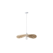 Imagine Lumină suspendată din bambus, un singur corp de iluminat 1XE27 Max 15W Ø550X1360mm crem Arte Illumina Oasis