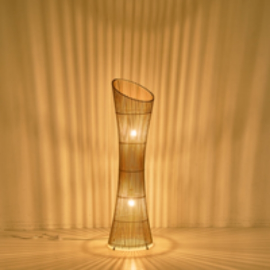 Imagine Lampă de podea Bamboo 1xE27 Max 15W Ø295 1180mm Crem Arte Illumina Calypso