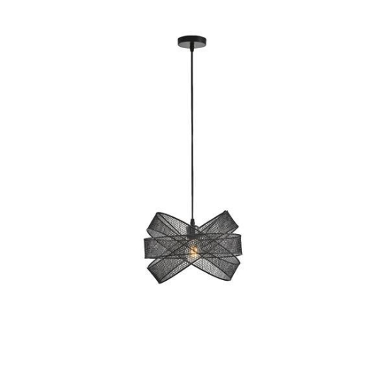 Imagine Lumină suspendată metalică single light 1x27 max 15W 350x1270mm negru Arte Illumina OGGI