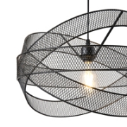 Imagine Lumină suspendată metalică 1xE27 max 15W 250x1280mm neagră Arte Illumina OGGI