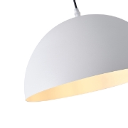Imagine Lampa suspendată metalică cu un singur corp 1x27 Max 15W 350X1270mm alb Arte Illumina LAVA
