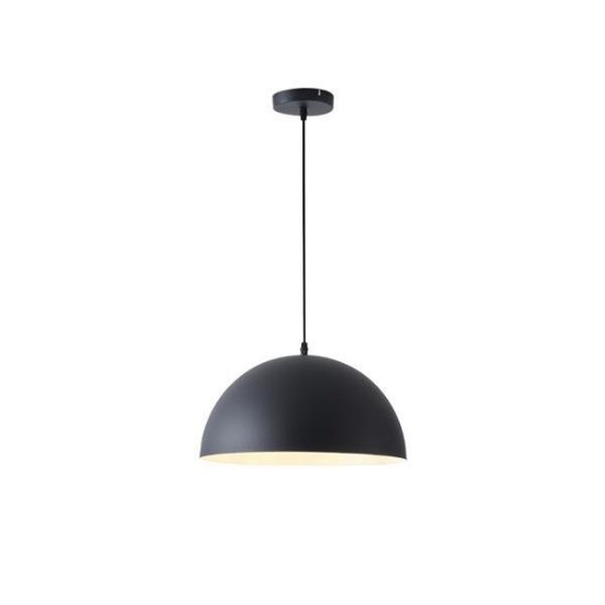 Imagine Lampa suspendată metalică cu un singur corp 1x27 Max 15W Ø400X1270mm neagră Arte Illumina Lava