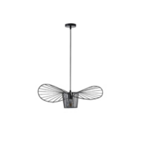 Imagine Lumină suspendată metalică single light 1xE27 max 15W 600x1270mm neagră Arte Illumina CAP