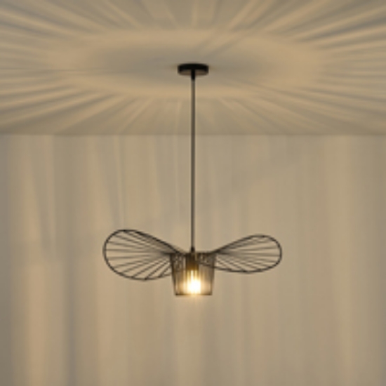 Imagine Lumină suspendată metalică single light 1xE27 max 15W 600x1270mm neagră Arte Illumina CAP