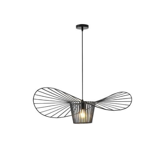 Imagine Lumină suspendată metalică single light 1xE27 max 15W Ø800x1270mm neagră Arte Illumina CAP