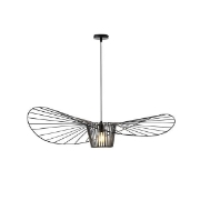 Imagine Lampa suspendată metalică cu un singur corp 1xE27 Max 15W Ø1000x1270mm neagră Arte Illumina CAP