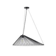 Imagine Lumină suspendată metalică cu un singur corp 1xE27 max 15W 600x1300mm neagră Arte Illumina RAY