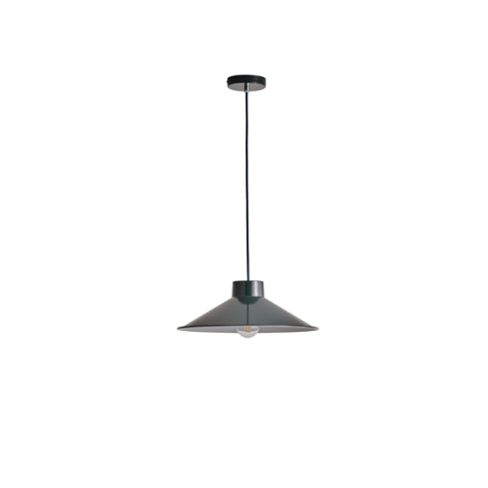 Imagine Lampa suspendată metalică cu un singur corp 1xE27 max 15W Ȧ360x1150mm crem lucios verde fumuriu Arte Illumina Neli