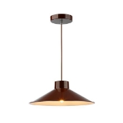 Imagine Lampa suspendată metalică cu un singur corp de iluminat 1xE27 max 15W Ȧ360x1150mm crem lucios roșu închis Arte Illumina Neli