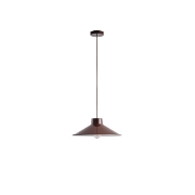 Imagine Lampa suspendată metalică cu un singur corp de iluminat 1xE27 max 15W Ȧ360x1150mm crem lucios roșu închis Arte Illumina Neli