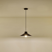 Imagine Lampa suspendată metalică cu un singur corp de iluminat 1xE27 max 15W Ȧ360x1150mm crem lucios roșu închis Arte Illumina Neli