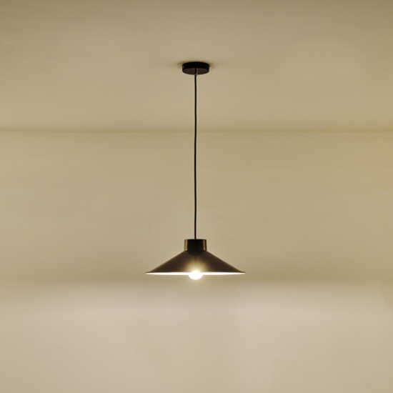 Imagine Lampa suspendată metalică cu un singur corp de iluminat 1xE27 max 15W Ȧ360x1150mm crem lucios roșu închis Arte Illumina Neli