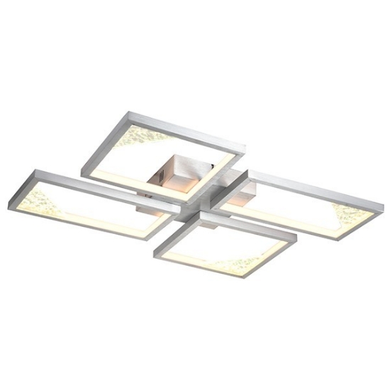 Imagine Lumină de tavan din aluminiu LED 36W 1400Lm 3000K 448X578mm argintie Arte Illumina Square