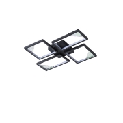 Imagine Lumină de tavan din aluminiu LED 36W 1400Lm 3000K 448X578mm argintie Arte Illumina Square