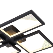 Imagine Lumină de tavan din aluminiu LED 36W 1400Lm 3000K 448X578mm argintie Arte Illumina Square