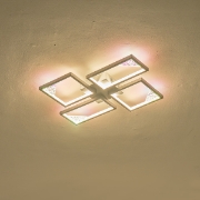 Imagine Lumină de tavan din aluminiu LED 36W 1400Lm 3000K 448X578mm neagră Arte Illumina Square