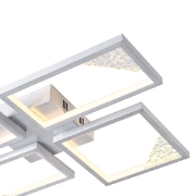 Imagine Lumină de tavan din aluminiu LED 36W 1400Lm 3000K 448X578mm neagră Arte Illumina Square