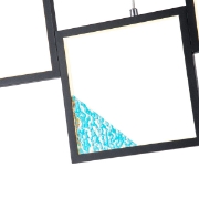 Imagine Lumină suspendată din aluminiu LED 36W 1400Lm 3000K 820X340mm neagră Arte Illumina Square