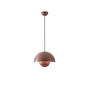 Imagine Lumină suspendată metalică cu un singur corp 1xE27 max 15W Ø300x1290mm maro Arte Illumina Jarden