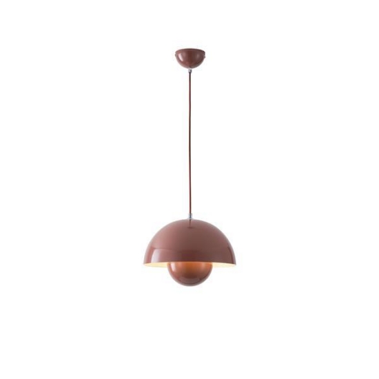 Imagine Lumină suspendată metalică cu un singur corp 1xE27 max 15W Ø300x1290mm maro Arte Illumina Jarden