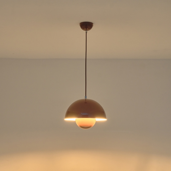 Imagine Lumină suspendată metalică cu un singur corp 1xE27 max 15W Ø300x1290mm maro Arte Illumina Jarden
