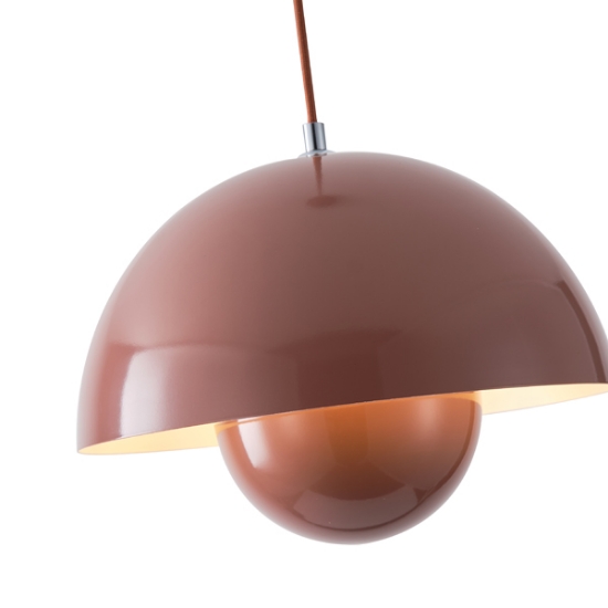 Imagine Lumină suspendată metalică cu un singur corp 1xE27 max 15W Ø300x1290mm maro Arte Illumina Jarden
