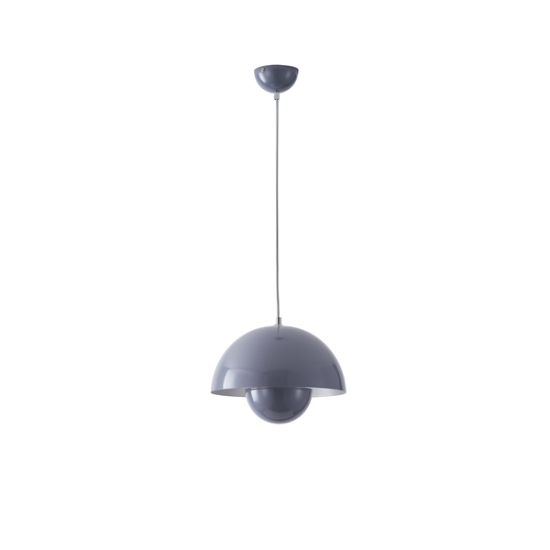 Imagine Lumină suspendată metalică cu un singur corp 1xE27 max 15W Ø300x1290mm gri Arte Illumina Jarden