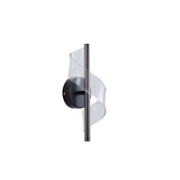 Imagine Aplica de perete LED acrilic 8W 720Lm 3000K 300X130mm neagră Arte Illumina Silk