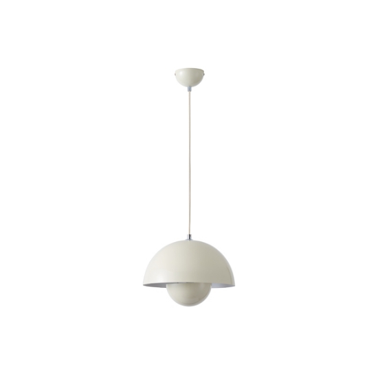 Imagine Lumină suspendată metalică cu un singur corp 1xE27 Max 15W Ø300x1290mm Ivory lucios Arte Illumina Jarden