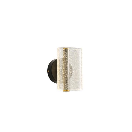 Imagine Aplica LED acrilică 8W 720Lm 3000K 105X175mm model zăpadă negru Arte Illumina Sparky