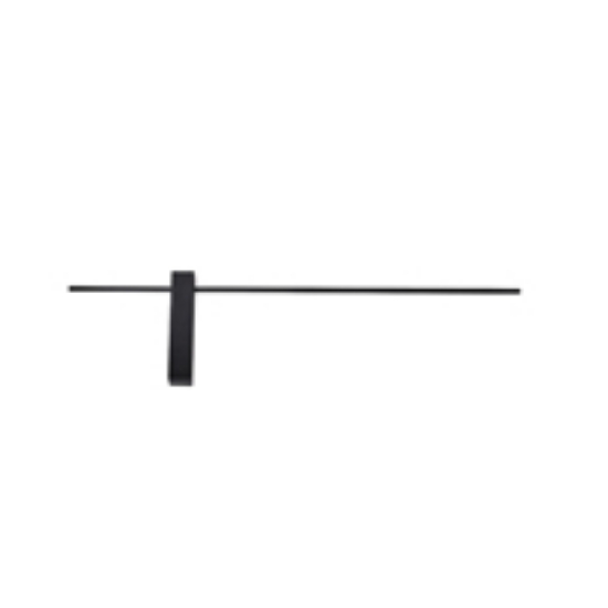Imagine Aplicație LED din aluminiu-metal-acril 10W 700Lm 3000K 800X200X40mm neagră Arte Illumina Clio