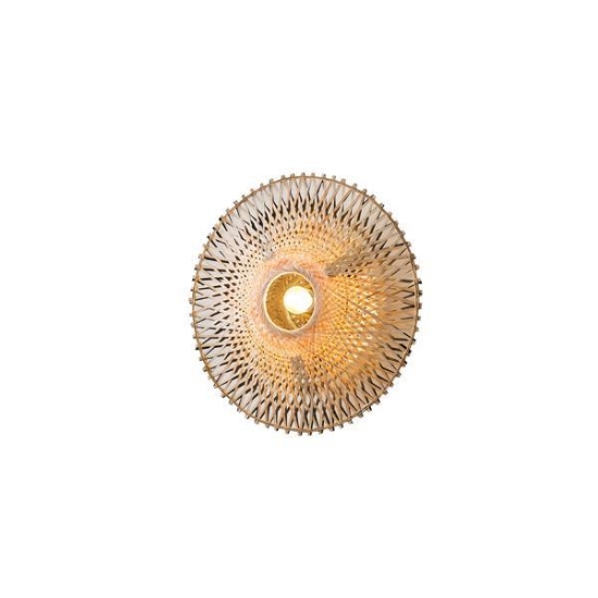 Imagine Aplica de perete VAMVOV 1XE27 MAX 15W Ø400X140mm Maro-Negru ARTE ILLUMINA CYCLONE