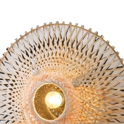 Imagine Aplica de perete VAMVOV 1XE27 MAX 15W Ø400X140mm Maro-Negru ARTE ILLUMINA CYCLONE