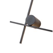 Imagine Aplica metal-acrilică LED 12W 840Lm 3000K 600X260X60mm "Right" neagră Arte Illumina Clio