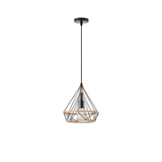 Imagine Lumină suspendată rope-metal unică FLARE 15W 250X1320mm negru-khaki