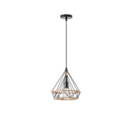 Imagine Lumină suspendată rope-metal unică FLARE 15W 250X1320mm negru-khaki