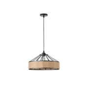 Imagine Lumină suspendată rope-metal unică HELIOS 15W D400X1300mm negru-khaki