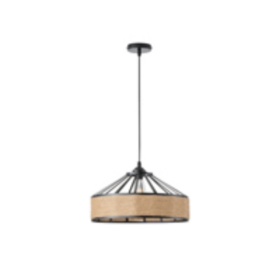 Imagine Lumină suspendată rope-metal unică HELIOS 15W D400X1300mm negru-khaki